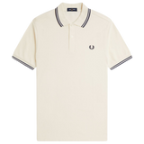 FRED PERRY M3600 Poloshirt Ecru / Tennisblau / Tennisblau 