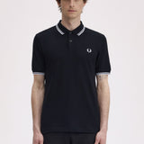 Polo FRED PERRY M3600 350 Negro / Blanco / Blanco