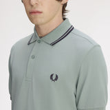 Polo FRED PERRY M3600 71C Silver Blue