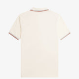 Polo FRED PERRY M3600 Crudo Claro / Azul Plateado / Canela