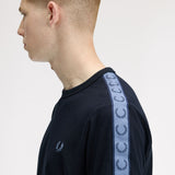Camiseta FRED PERRY M4613 Ringer Cinta Deportiva Azul Marino