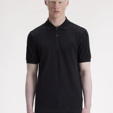 Polo FRED PERRY M6000 11B Gris Carbón Jaspeado / Negro