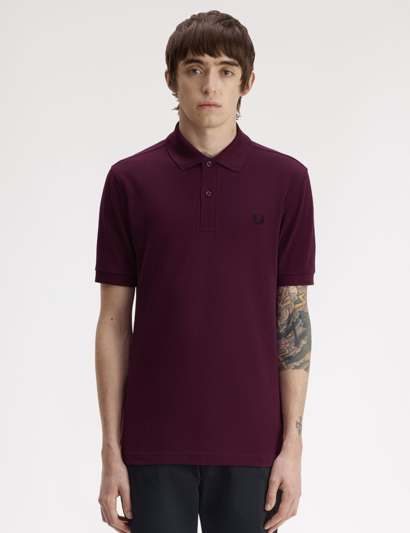Polo FRED PERRY M6000 84C Plum / Black