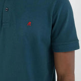 Polo REPLAY de Piqué de Algodón Orgánico Atlantic Green