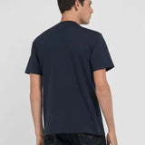 Camiseta REPLAY de Punto con Bordado Night Blue