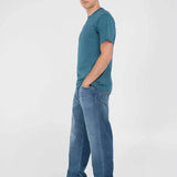 Camiseta REPLAY de Punto con Bordado Atlantic Green