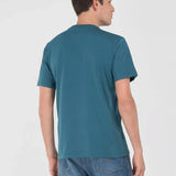 Camiseta REPLAY de Punto con Bordado Atlantic Green
