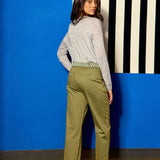 Pantalones LA PETITE ÉTOILE Marisol Kaki