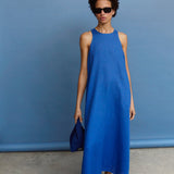 Vestido ECOALF Ukara Mediterranean Blue