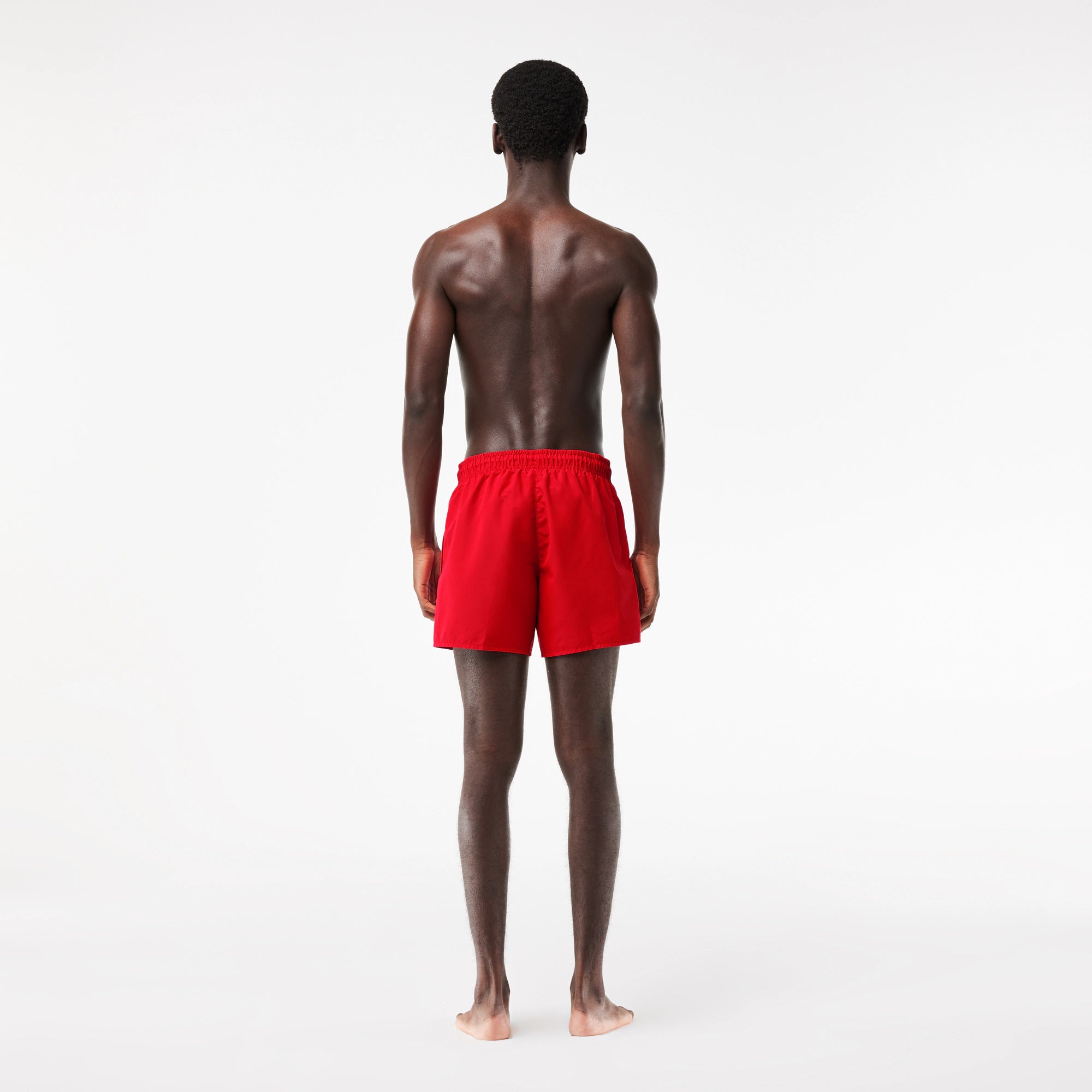 Lacoste men's quick-drying swim shorts Red 