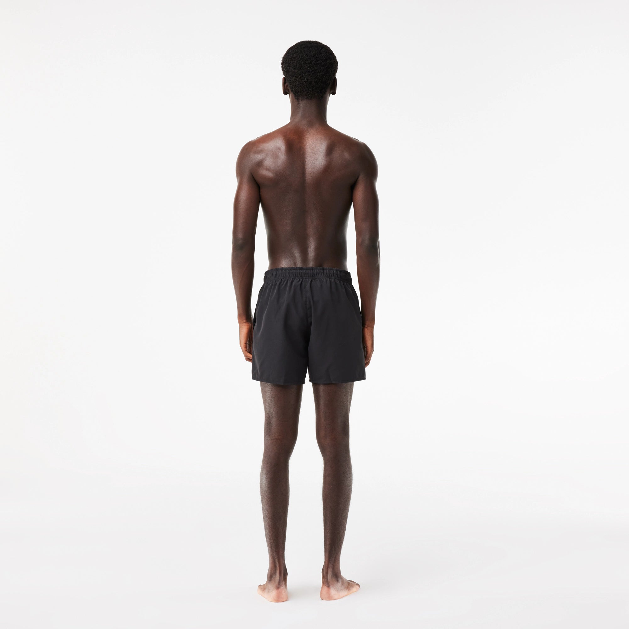 Lacoste men's quick-drying swim shorts Black 