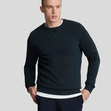 Lyle &amp; Scott Dark Navy Tonal Eagle Rundhals-Sweatshirt