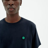 THINKING MU – T-Shirt „Sol Contrast“ in Marineblau