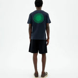 THINKING MU – T-Shirt „Sol Contrast“ in Marineblau