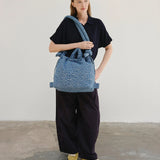 ÖLEND Ona Cotton Soft Bag Navy Stripes Backpack Bag 