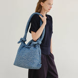 ÖLEND Ona Cotton Soft Bag Navy Stripes Backpack Bag 