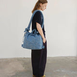 ÖLEND Ona Cotton Soft Bag Navy Stripes Backpack Bag 