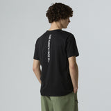 THE NORTH FACE – Schwarzes T-Shirt mit vertikalem Logo