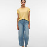 Camiseta VERO MODA Plain Golden haze Medium Yellow