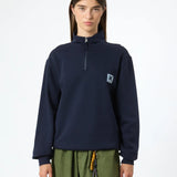 Sudadera BLUE BANANA Unisex Iconic Half Zip Navy