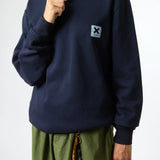 Sudadera BLUE BANANA Unisex Iconic Half Zip Navy
