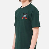 BLAUE BANANE Klassisches grünes T-Shirt 