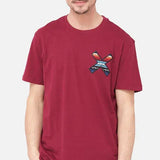 BLAUES BANANEN-Burgunder-Klassiker-T-Shirt