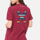 BLAUES BANANEN-Burgunder-Klassiker-T-Shirt