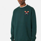 BLUE BANANA – Klassisches grünes Sweatshirt mit Rundhalsausschnitt 