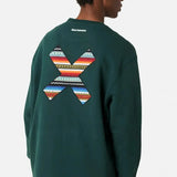 BLUE BANANA – Klassisches grünes Sweatshirt mit Rundhalsausschnitt 