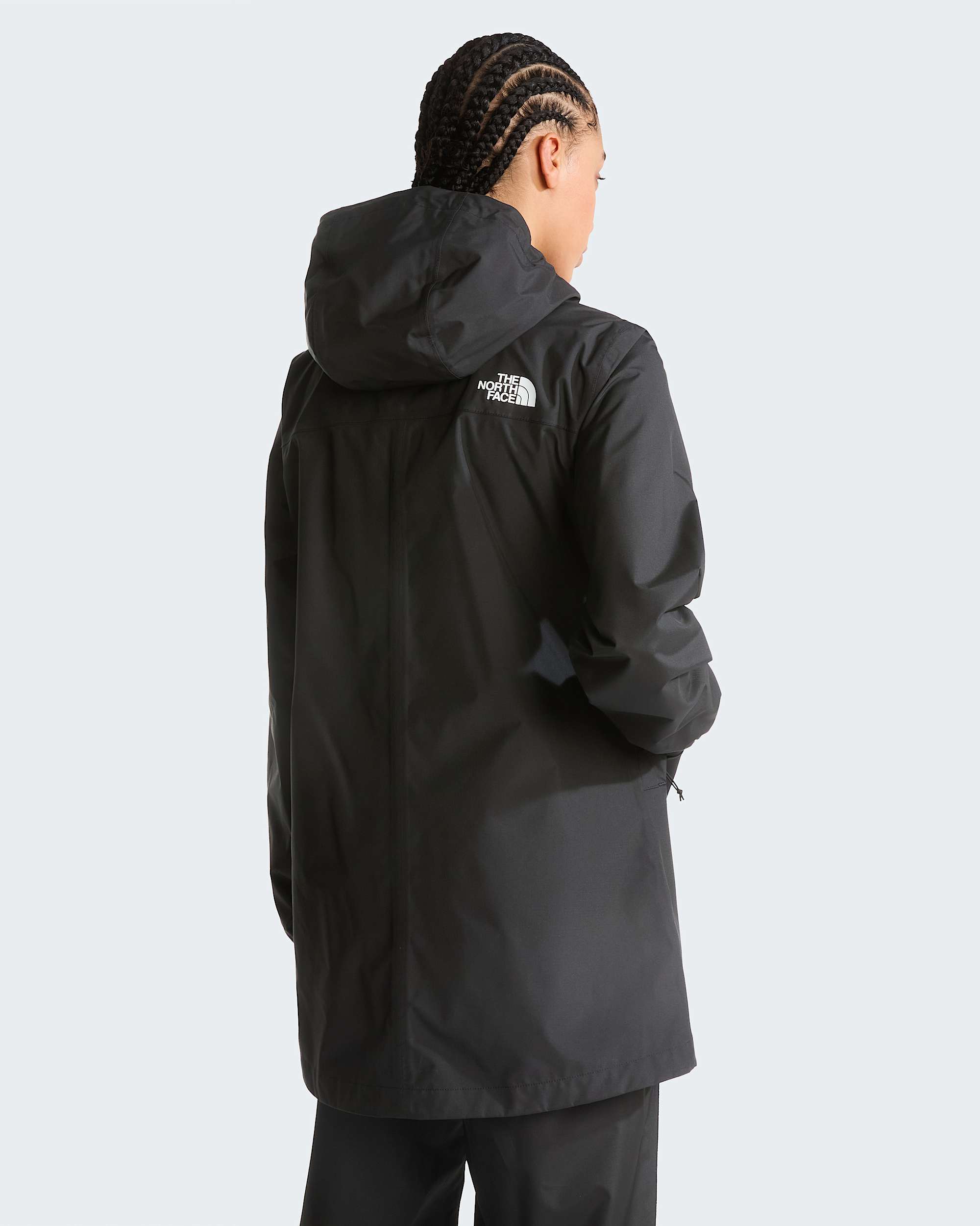 Parka Antora The North Face TNF Black detalle de capucha