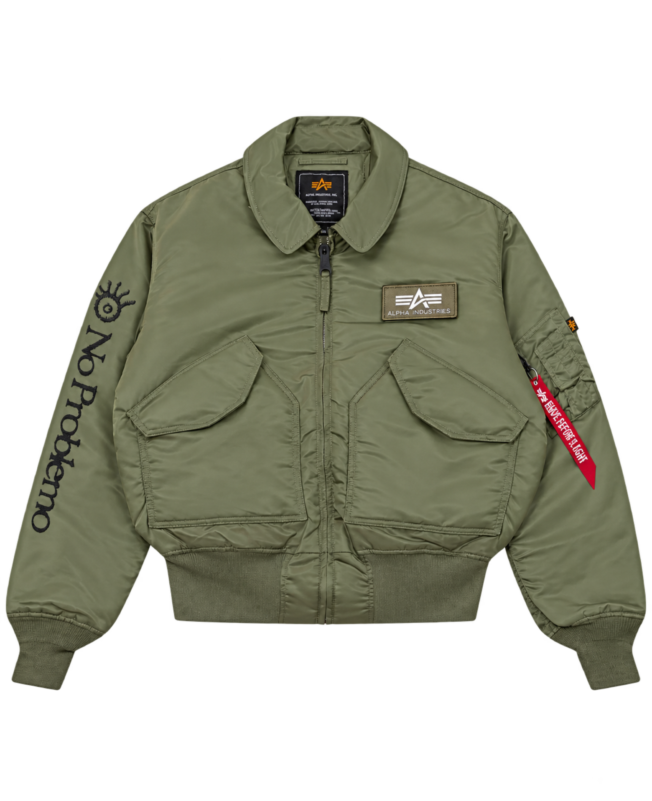 Chaqueta NO PROBLEMO x Alpha Industries Ancient Findings Iron