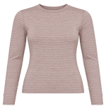 Blusa NÜMPH Lanis Gray Morn Melange de rayas - flat frontal