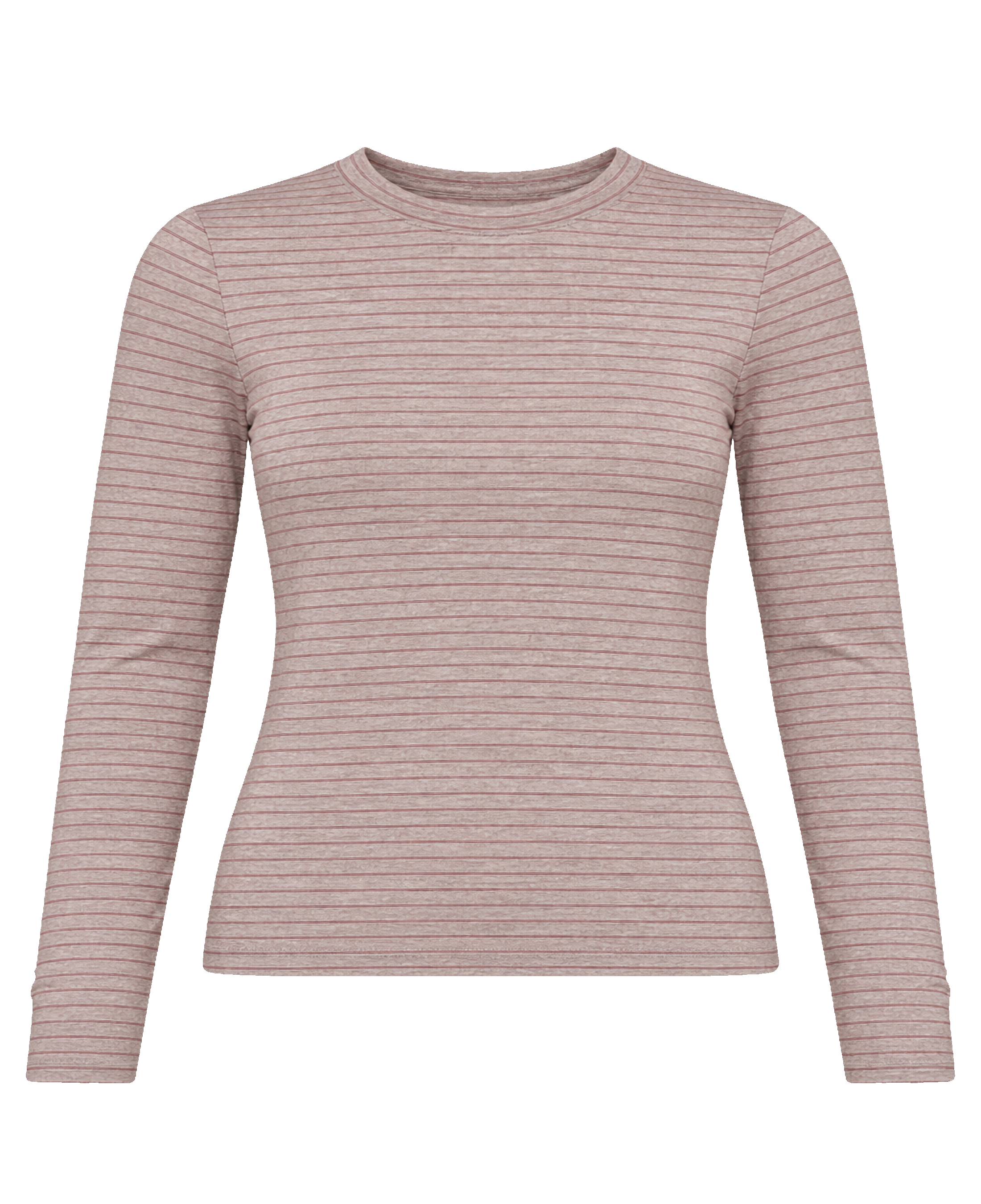 Blusa NÜMPH Lanis Gray Morn Melange de rayas - flat frontal