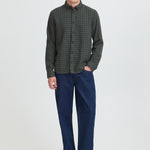 Camisa BLEND Salute Azul - ECRU