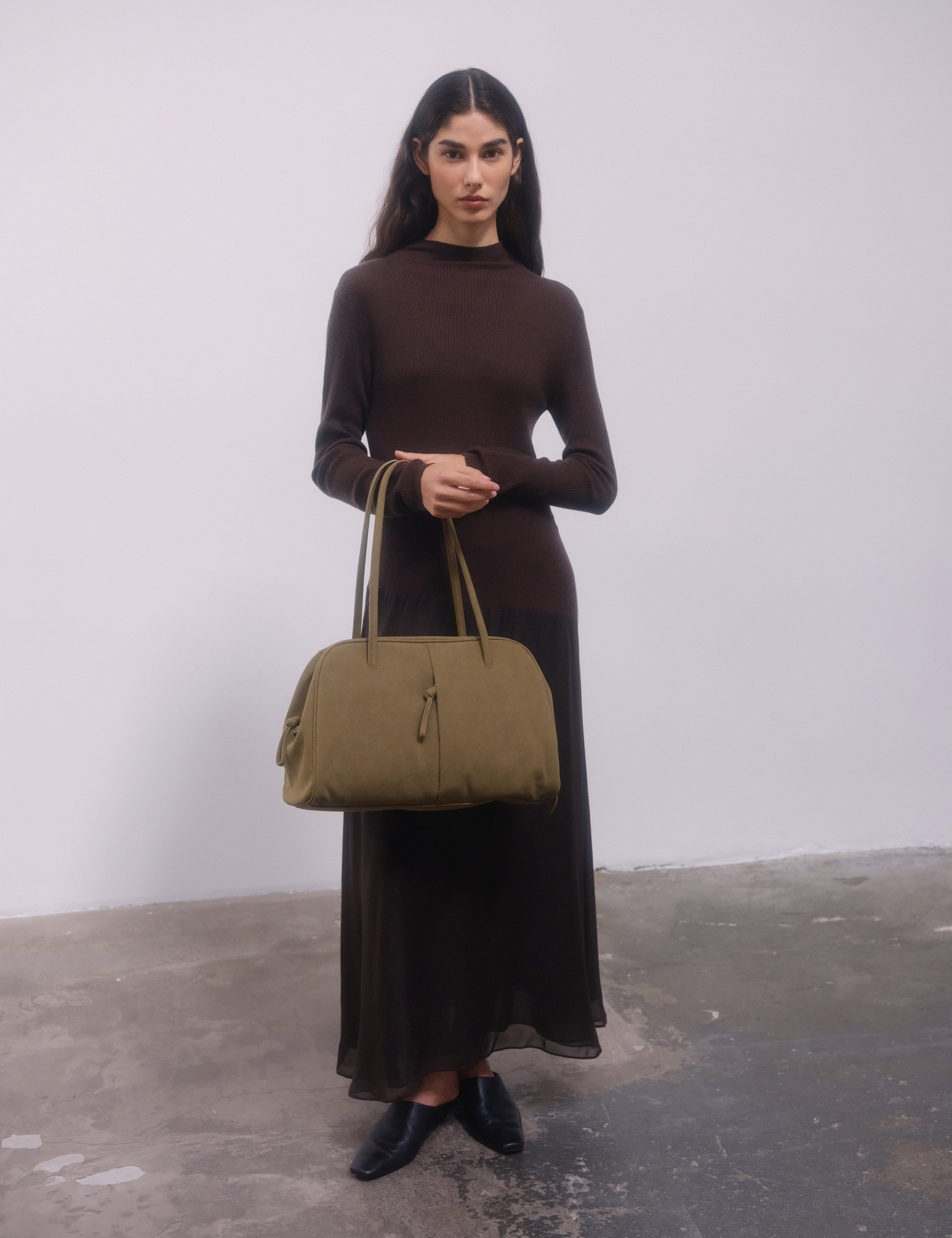 Bolso ÖLEND Brooklyn Suede - Khaki