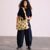 Bolso Mochila ÖLEND Ona Soft Bag Dots Chocolate + Lime