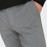 Pantalones Mark Tejido Jogger Medium Grey Melange