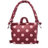 Bolso Mochila ÖLEND Ona Soft Bag Dots Pale Pink + Cherry Red