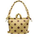 Bolso Mochila ÖLEND Ona Soft Bag Dots Chocolate + Lime