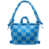 Bolso Mochila ÖLEND Ona Soft Bag Check Cobalt Blue + Light Blue