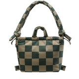 Bolso Mochila ÖLEND Ona Soft Bag Check Sage + Forest Green