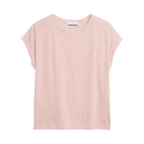 ARMEDANGELS Oneliaa Lovely Stripes Oatmilk Deep Rosalilly T-Shirt