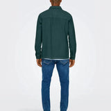 ONLY &amp; SONS – Oliver – Überfärbtes Twill-Überhemd