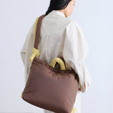 Bolso Mochila ÖLEND Ona Soft Bag Chocolate + Lime