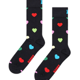 HAPPY SOCKS Schwarze Socken mit Herz