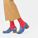 HAPPY SOCKS Rote Socken mit Schleife