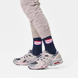 HAPPY SOCKS Marineblaue Hosenträgersocken