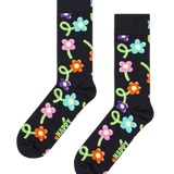 HAPPY SOCKS Black Balloon Flower Socks