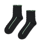 Calcetines HAPPY SOCKS Structure Slinky Mini Crew Sock - Negro - Flat_Image